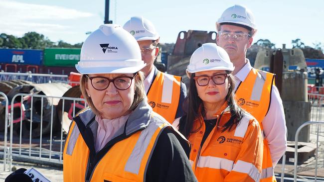 The Allan government has rebadged the Suburban Rail Loop a ‘housing project’ in the 2025-26 state budget announced on Tuesday. Picture: Luis Enrique Ascui/NewsWire