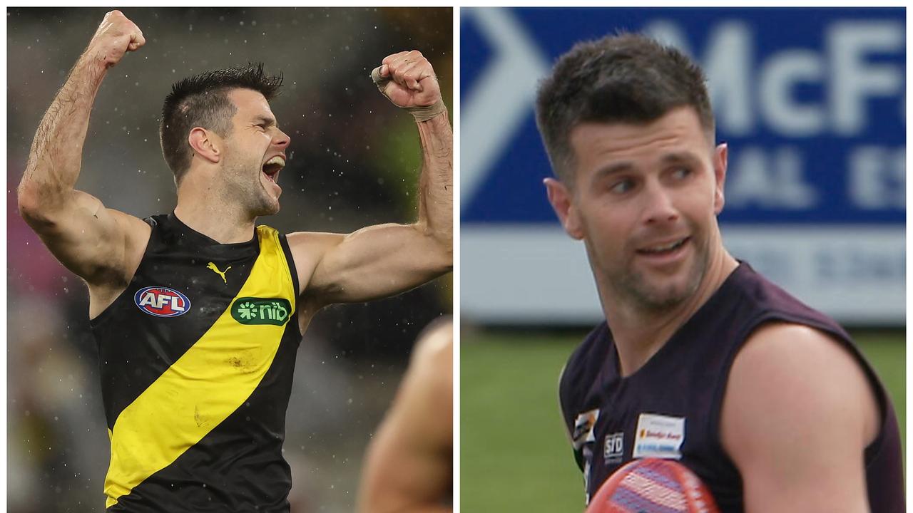 Trent Cotchin pulled on the boots for Ballan as a part of the Carlton Draft series.