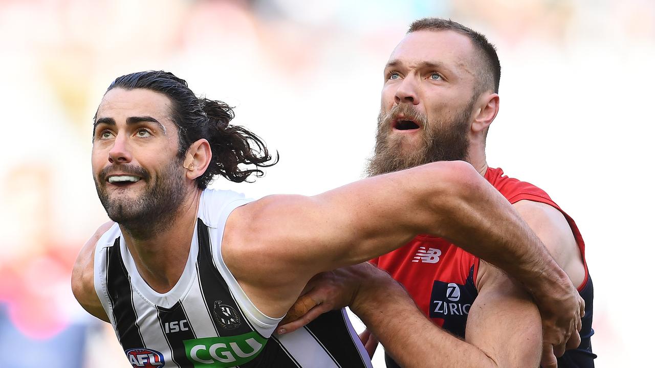 Brodie Grundy has re-signed with Collingwood. Photo: Quinn Rooney/Getty Images.