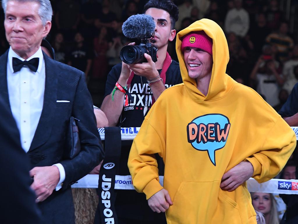 Justin Bieber was in attendance. (Photo by Jayne Kamin-Oncea/Getty Images)