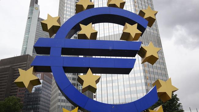 Urgent meetings ... the European Central Bank is set to hold emergency talks on whether to continue its financial lifeline to Athens. Picture: AFP/Daniel Roland