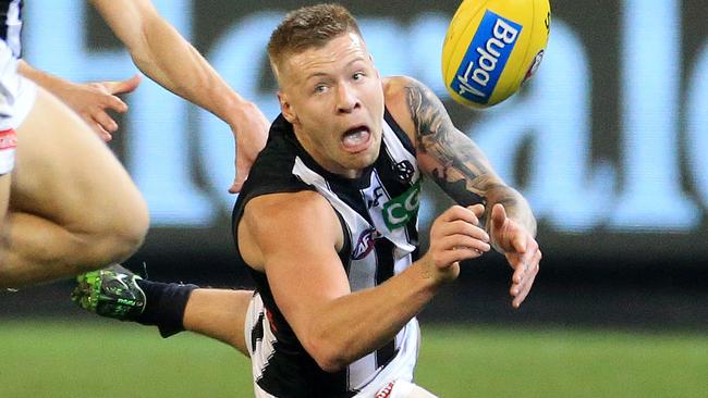 Jordan De Goey is in no hurry to re-sign with the Pies. Picture: Mark Stewart