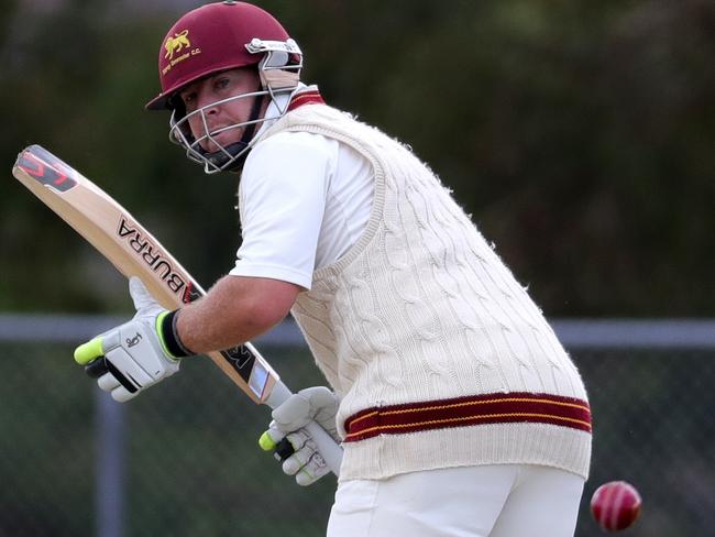 Matthew Bremner clips one off his pads. Picture: Mark Dadswell/AAP