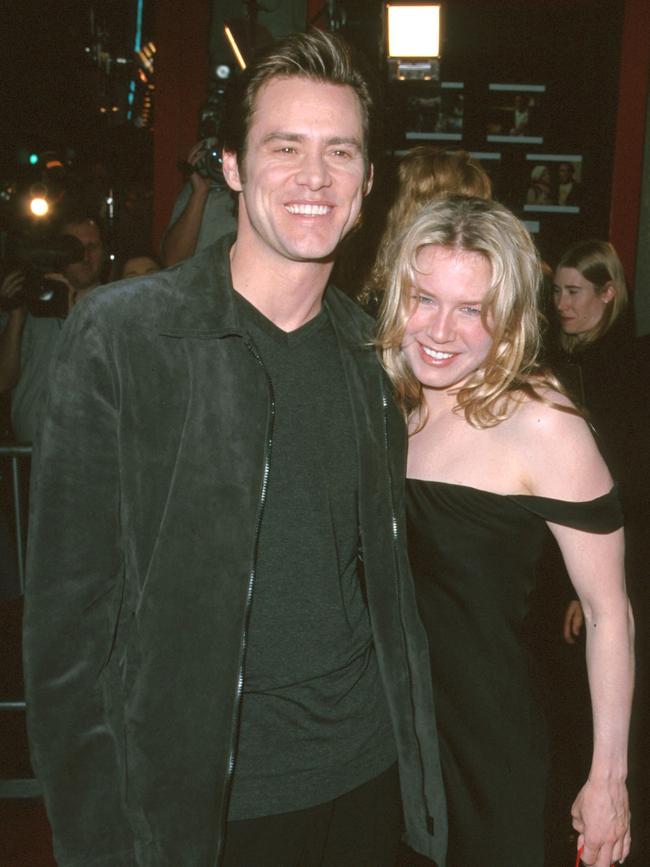 Jim Carrey and Zellweger dated for one year before their split in 2000. Picture: SGranitz/WireImage