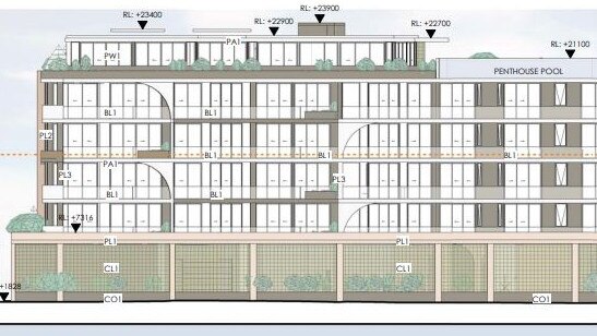 Plans for the proposed building at Beach Rd Batemans Bay.