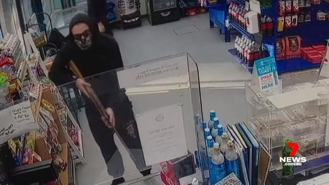 The son of millionaire Peter Higgins has been charged with the alleged armed robbery of a petrol station on Sydney's Northern Beaches. Picture: Seven