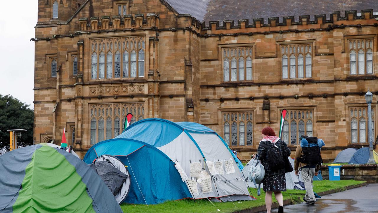 The vice-chancellor of the University of Sydney has apologised for the “unacceptable” anti-Semitism which followed a eight-week protest. Picture: NewsWire/ Max Mason-Hubers