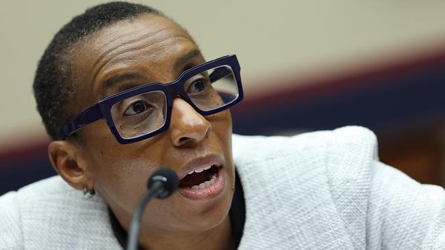 Dr Claudine Gay, President of Harvard University, testifies before the House Education and Workforce Committee on Capitol Hill. Picture: AFP.