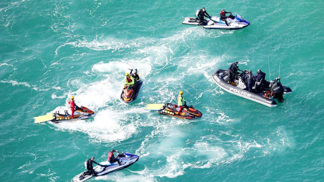 The search for the missing Yak-52 plane around South Stradbroke Island. Picture: NIGEL HALLETT