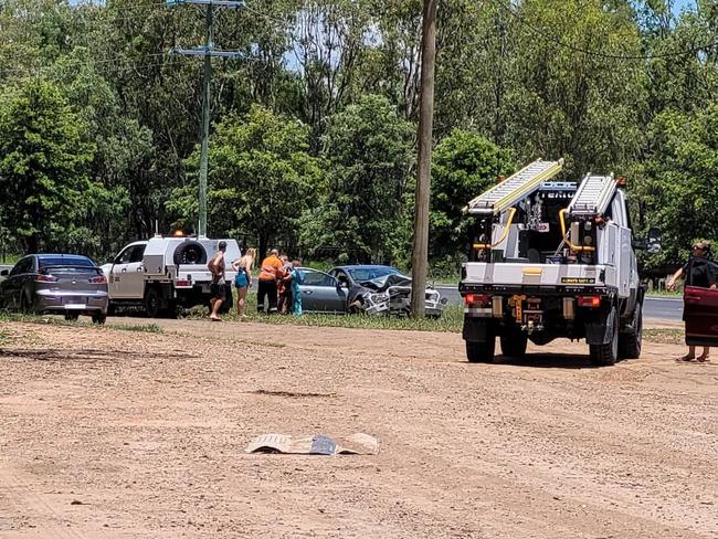 One hospitalised after ute smashes into power pole in Western Downs town