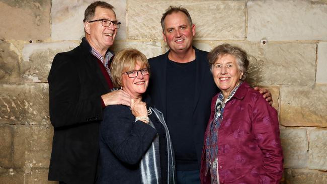 Lyn's brother Greg Simms, his wife Merilyn Simms, The Australian’s Hedley Thomas and Lyn's sister Pat Jenkis at the Teacher's Pet Q&A. Picture: Hollie Adams