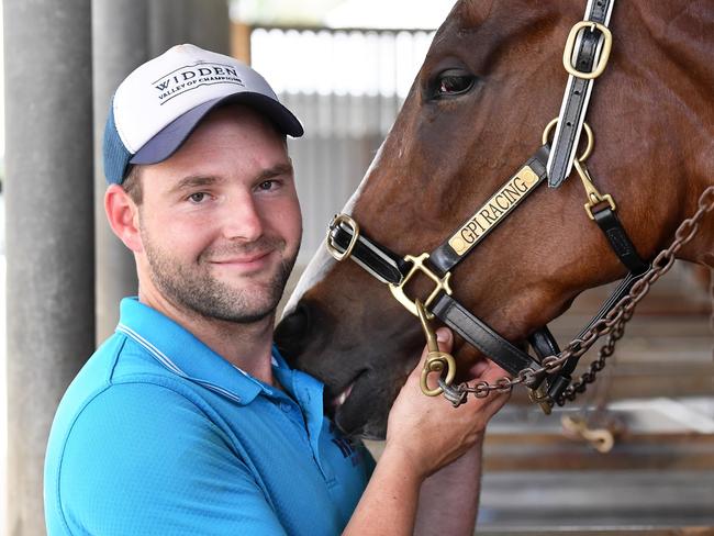 Racing trainer Billy Healey, is up and coming trainer who at the age of 24 has a Group 1 winning horse in his stable. Picture: Patrick Woods.