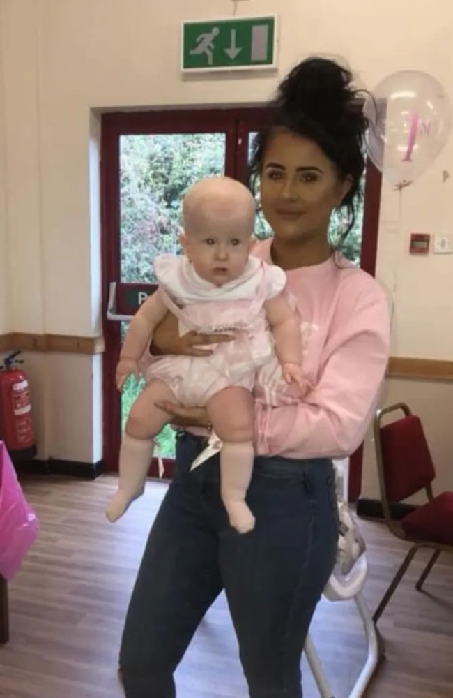 Harlow was diagnosed with the syndrome when she was just six months old and due to the genetic disorder, she can never tell when she is full. Picture: Caters News Agency