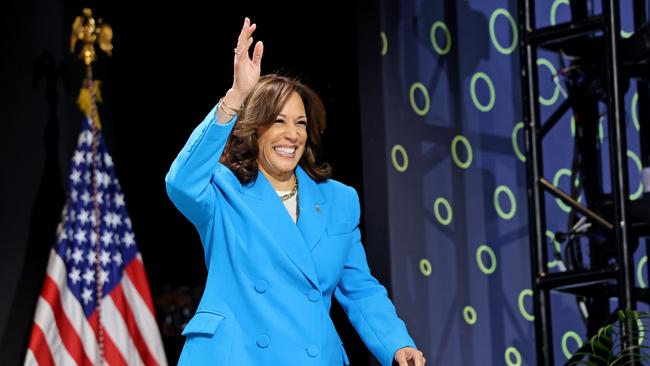 US Vice-President Kamala Harris at the Global Black Economic Forum during the 30th annual Essence Festival of Culture in New Orleans. Picture: Getty Images