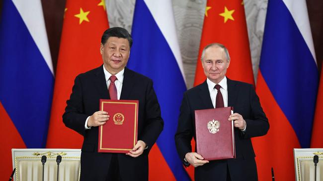 The degree of Chinese support for Russia may force a rethink of Western strategy in Ukraine, writes Greg Sheridan. Picture: AFP