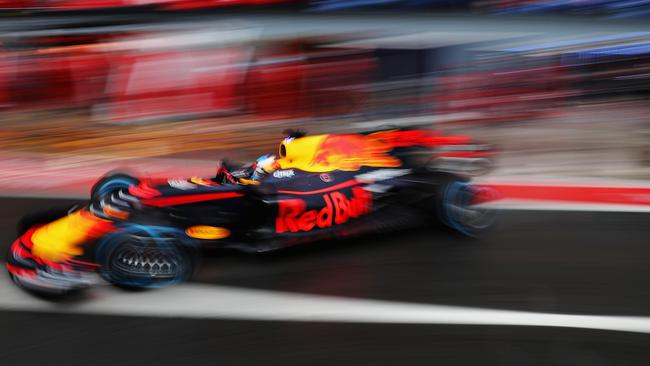 Daniel Ricciardo’s Red Bull was a blur in Monza. (Photo by Mark Thompson/Getty Images)