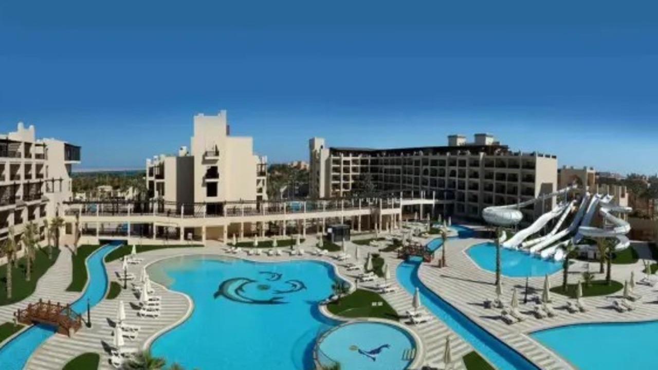 The family were staying at the Aqua Magic hotel in Hurghada