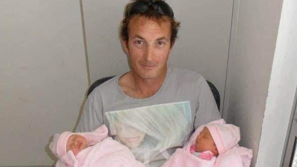 Father of five Matthew Turner had to learn to walk, talk and eat again after the assault, and still suffers almost daily migraines. Picture: Supplied