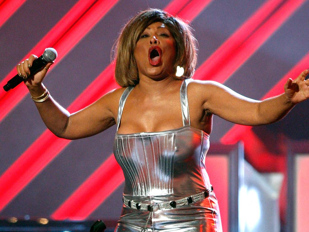 The superstar performs during the 50th annual Grammy awards in 2008. Picture: AFP