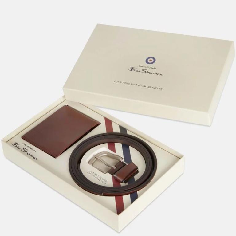 Ben Sherman Belt & Wallet Gift Set. Picture: THE ICONIC