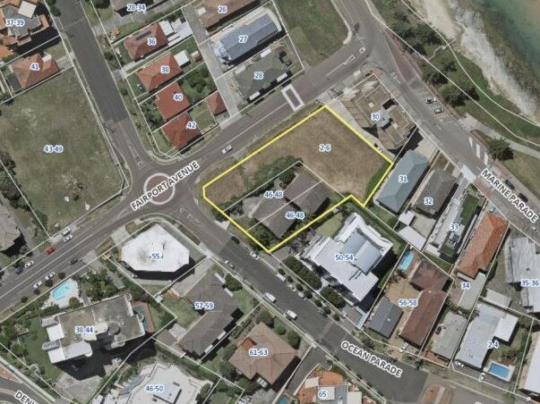 A DA has been lodged for a six storey unit block at Fairport Ave and Ocean Parade at The Entrance.