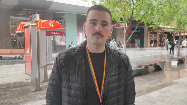 Shane Kerrison, 29, said he feels unsafe working in Rundle Mall. Picture: Dasha Havrilenko