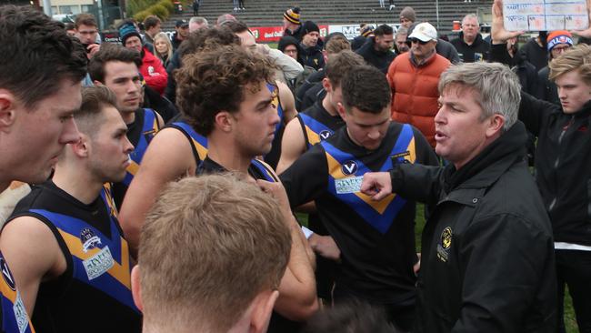 Old Carey coach Michael Tarrant . Picture: David Crosling