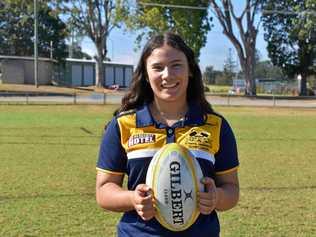 Rugby Union - Paige Turrisi, 15 selected in the Stringrays under-15s squad. Picture: Bec Singh