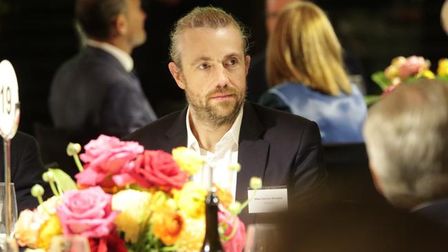 Mike Cannon-Brookes, Atlassian CEO, at the dinner. Picture: NewsWire / Christian Gilles