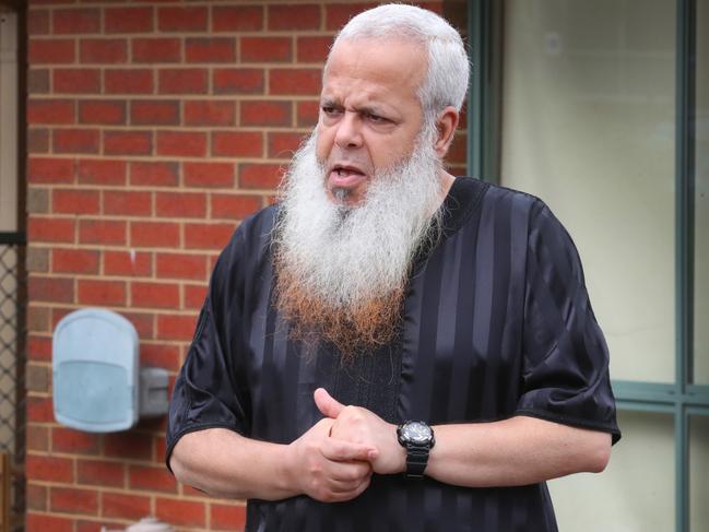 Convicted terrorist Abdul Nacer Benbrika who was recently released from prison at his home in Dallas. Thursday, December 28. 2023. Picture: David Crosling