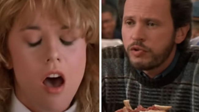 Meg Ryan and Billy Crystal recreate infamous When Harry Met Sally scene.