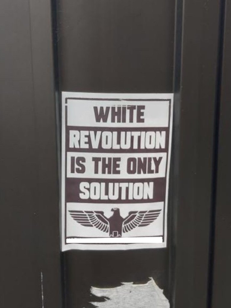 Nazi stickers in CBD after Adelaide Freedom Rally | The Advertiser