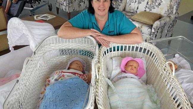 REDUCING ANXIETY: Richmond Lodge activities officer Helen Carbery advocates doll therapy for dementia patients. Picture: Susanna Freymark