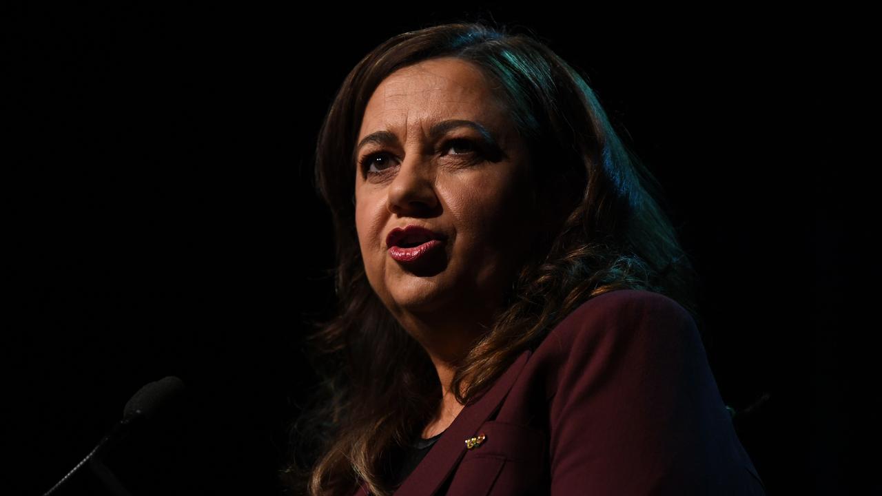 Premier Annastacia Palaszczuk delivered the keynote address at the Queensland Resources Council luncheon in Brisbane. Picture: NCA NewsWire / Dan Peled