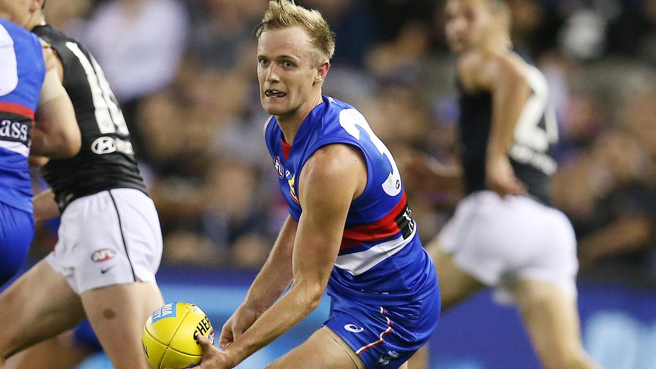 Will Hayes on the move against Carlton at Marvel Stadium on Sunday.