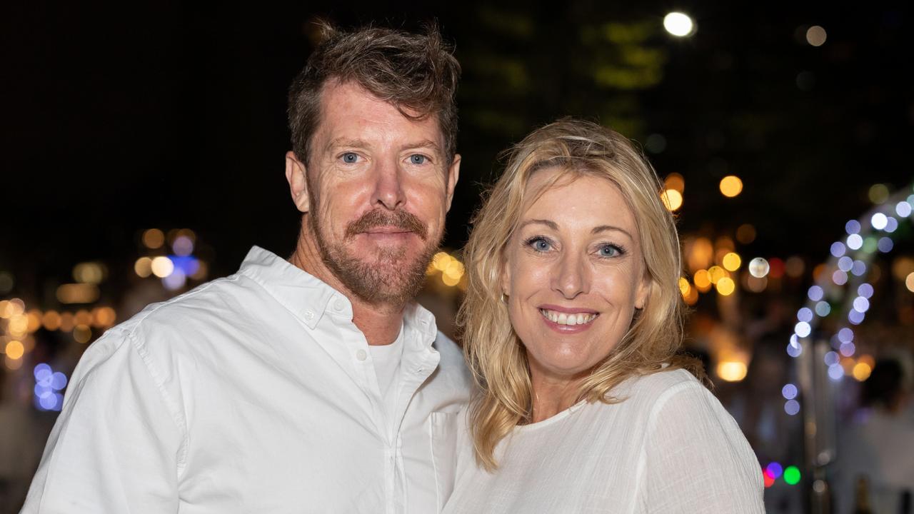 Natasha Edwards and Willem Scheepers. The Pulse for DÃ&#131;Â®ner en Blanc Gold Coast at Broadbeach Park on April 22, 2023. Picture: Celeste Humphrey