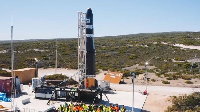 A previous test carried out by Southern Launch at the Whalers Way launch complex. Picture: Southern Launch, ,