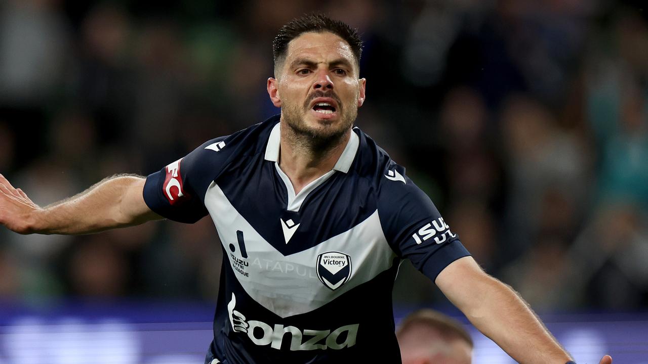 Bruno Fornaroli’s blistering 13-goal start to the season has fired Melbourne Victory to an unbeaten start. Picture: Jonathan DiMaggio / Getty Images