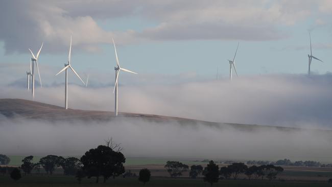 The Morrison government has not bought the fable of low-cost wind but it is doubling down on the penalties to coal that the renewable subsidies have brought. Picture: Tait Schmaal