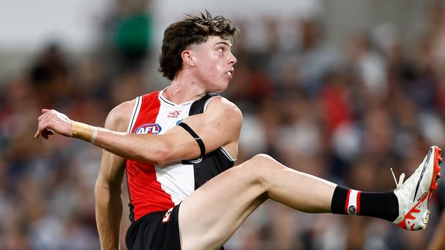 The debutant has a major. (Photo by Michael Willson/AFL Photos via Getty Images)