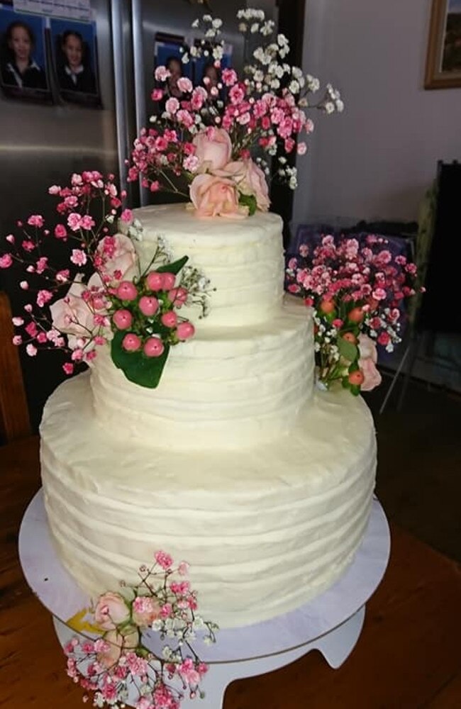 Silvina's resourceful cake hack gives a designer cake a run for its money. Picture: Facebook