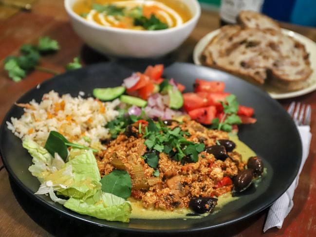 Lentil as Anything’s Mediterranean tofu scramble. Picture: Jenifer Jagielski