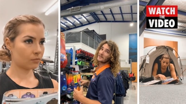 Bunnings husband searcher tries luck at Boating Camping Fishing