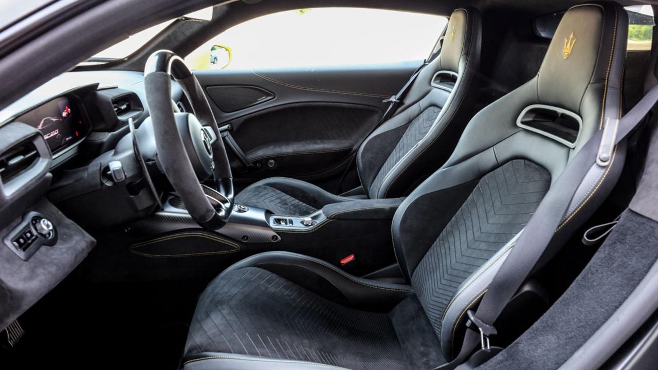 Lightweight seats deliver an ideal driving position.