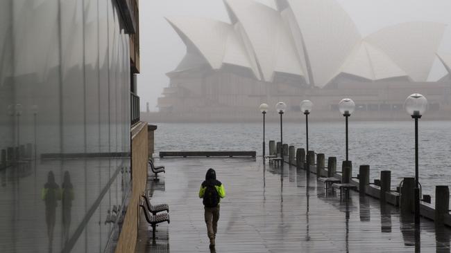 New Year’s Eve in Sydney is expected to be a wet and cloudy affair. Picture: NCA NewsWire/Damian Shaw