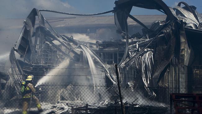 More Than 100 Firefighters Tackle Blaze In Factories Containing