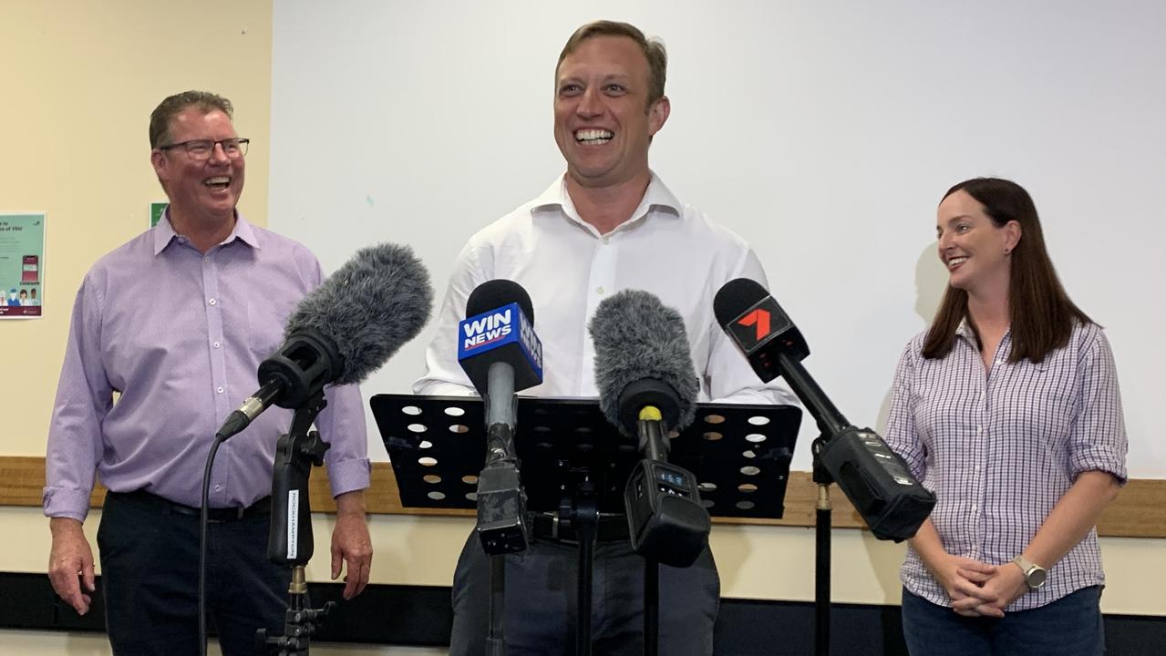 Labor's Minister for Health Steven Miles toured Rockhampton Hospital with Labor's candidates for Rockhampton, Barry O'Rourke and Keppel, Brittany Lauga on Thursday.