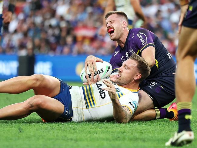 Cameron Munster screams in pain. Picture: Hannah Peters/Getty Images