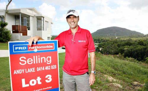 PRD Nationwide Coolum sales manager Andy Lake says $280,000 was “about average” for land on the Coast. Picture: Nicola Brander