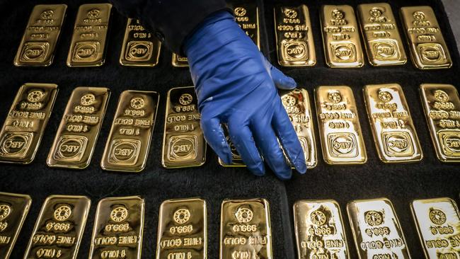 Australians bought 8.9 tonnes of physical gold in the three months to the end of March. Above, at the ABC refinery in Sydney. Picture: Bloomberg